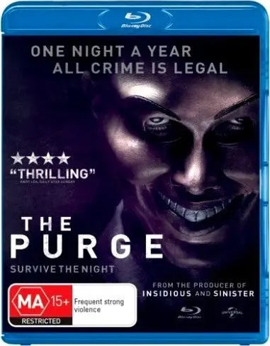 The Purge (Blu-Ray) New & Sealed - Region B - All Elite DVDs
