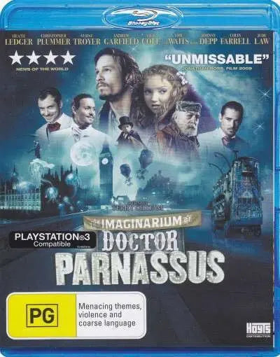The Imaginarium of Doctor Parnassus (Blu-Ray) Brand New & Sealed - Region B - All Elite DVDs