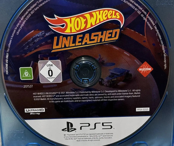 Hot Wheels Unleashed (PS5 Game) Mint Condition - No Case - All Elite DVDs