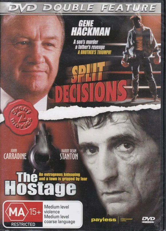 Split Decisions / The Hostage (DVD) Brand New & Sealed - Region 4 - All Elite DVDs