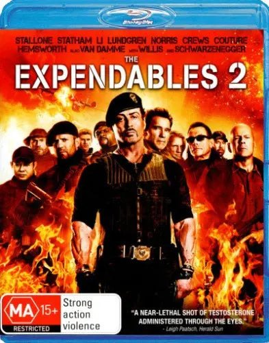 The Expendables 2 (Blu-Ray) New & Sealed - Region B - All Elite DVDs