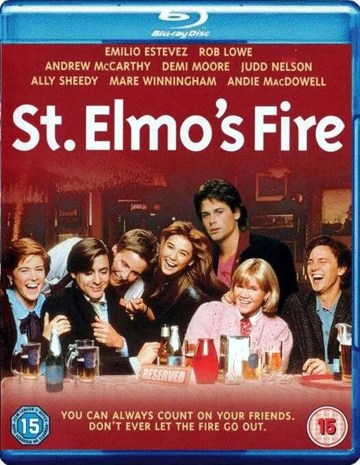 St Elmos Fire (Blu-Ray) New & Sealed - Region B - All Elite DVDs