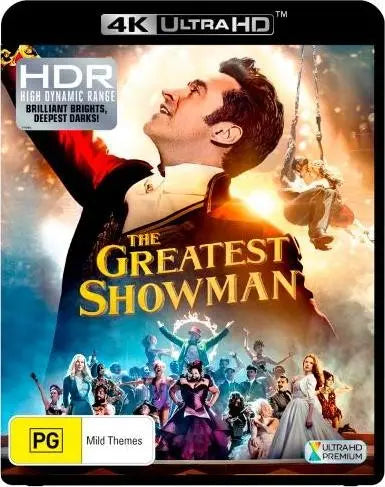 The Greatest Showman (4K-UHD)New & Sealed - Region Free - All Elite DVDs