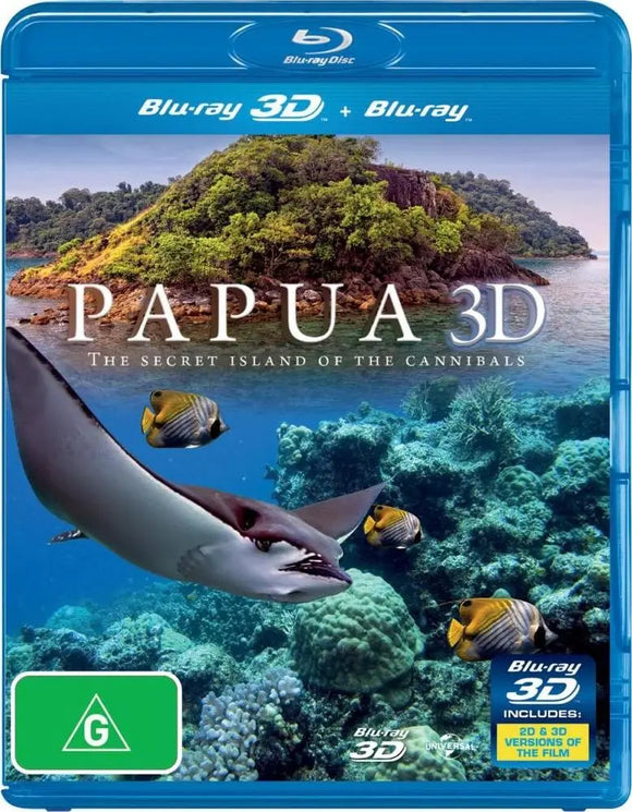 Papua 3D : The Secret Island Of The Cannibals (Blu-Ray) New & Sealed - Region B - All Elite DVDs