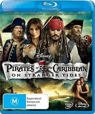 Pirates Of The Caribbean 4 : On Stranger Tides (Blu-Ray) New & Sealed - Region B - All Elite DVDs