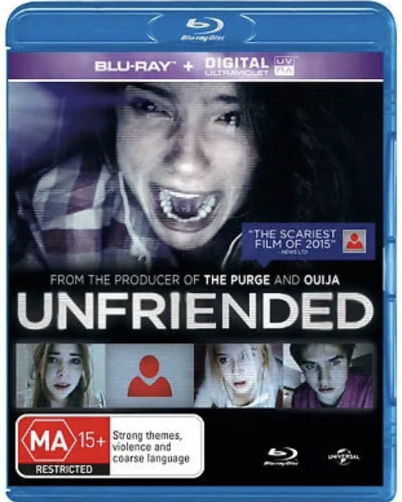 Unfriended (Blu-Ray) Brand New & Sealed - Region B - All Elite DVDs