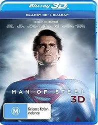 Man Of Steel 3D (Blu-Ray) New & Sealed - Reg B - All Elite DVDs
