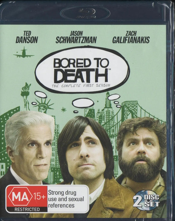 Bored To Death - Season 1 (Blu-Ray) New & Sealed - Region B - All Elite DVDs