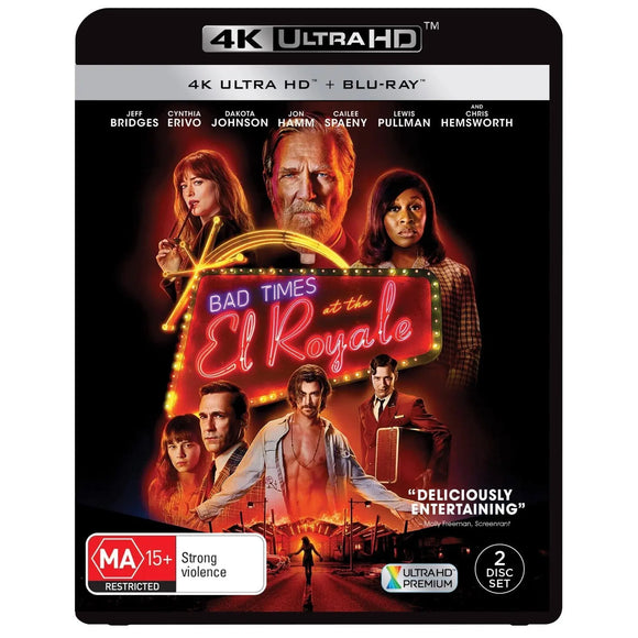 Bad Times At The El Royale (4K UHD + Blu-Ray) Brand New & Sealed - Region B - All Elite DVDs