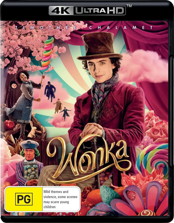 Wonka(4K-UHD)New & Sealed - Region Free - All Elite DVDs
