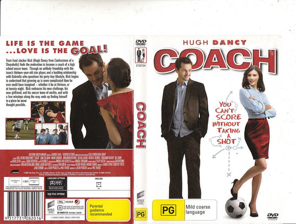 Coach(DVD) New & Sealed - Region 4 - All Elite DVDs