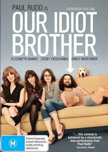 Our Idiot Brother(DVD) New & Sealed - Region 4 - All Elite DVDs